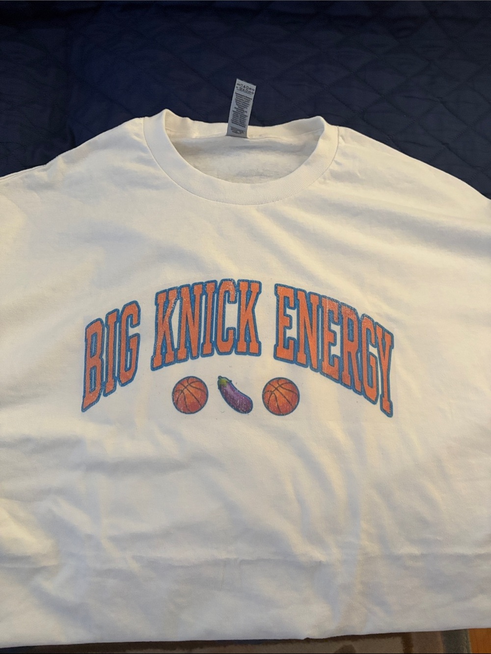 Big Knick Energy White Graphic XL T-Shirt